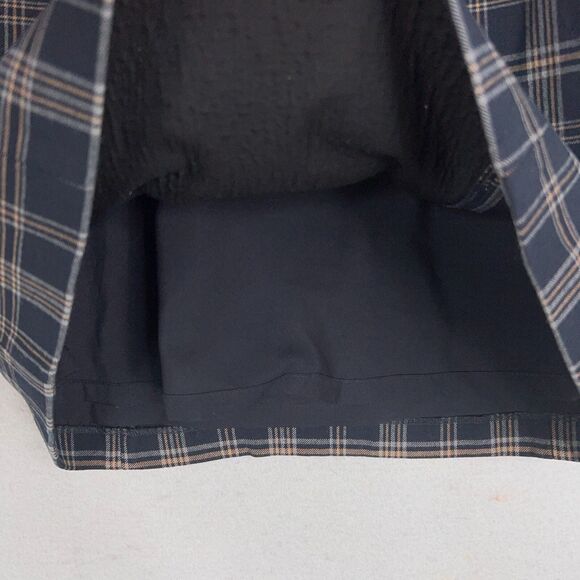 Aritzia Babaton Skirt Women 0 Yellow Black Plaid Dark Academia Preppy Schoolgirl - Picture 5 of 15